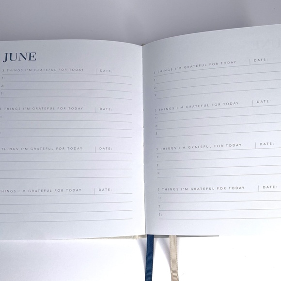 Gratitude Journal, 160 Pages, Quality Hardcover, White/Gold - Picture 8 of 12